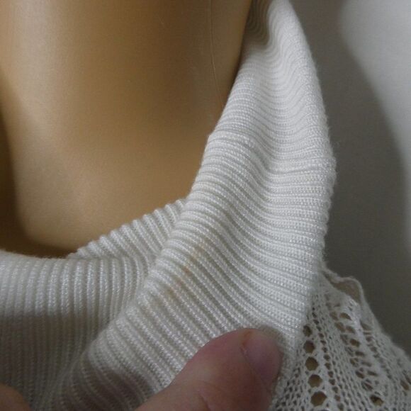 Free People Pretty in Pointelle White Bodysuit Sm - Picture 5 of 11